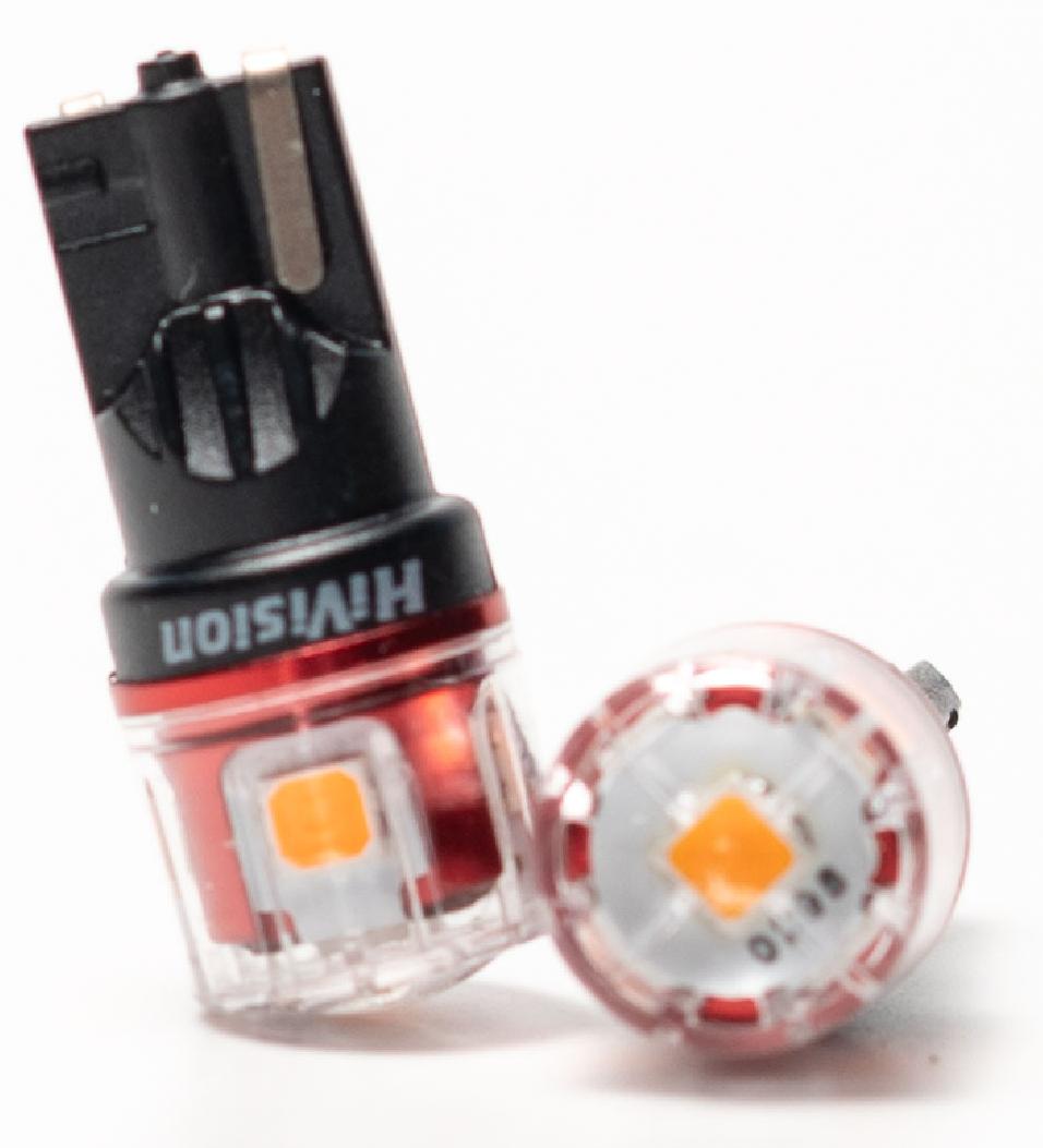 Лампа светодиодная "HiVision" T10 canbus ORANGE
