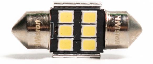 Лампа светодиодная "HiVision" C5W 28mm 6000K